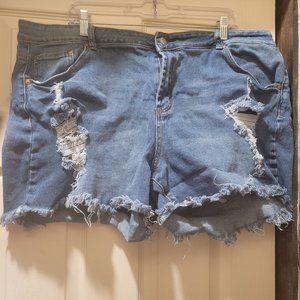 Almost Famous Plus Size Jean Shorts